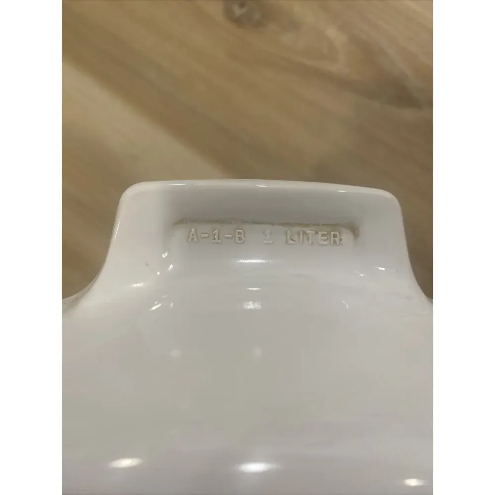 Corning Ware L’Echalote A-1-B 1 Liter Casserole Dish 7” With Pyrex Lid & Handles